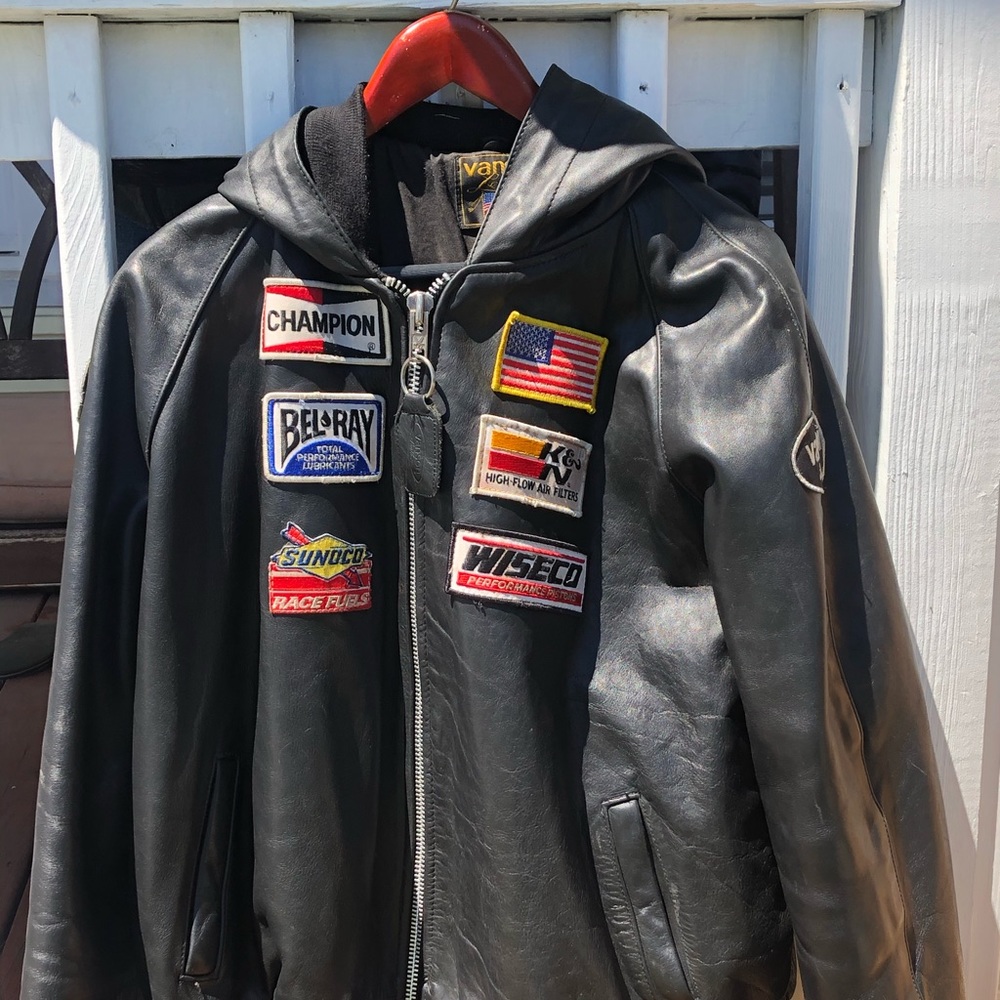 VINTAGE LEATHER COAT!